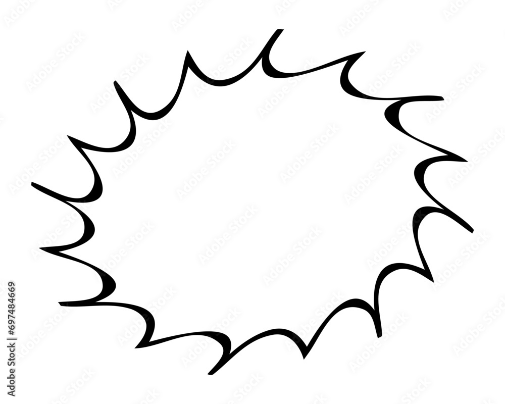 Explosion comic bubble retro background, Comic bubble, Pop art comic. Can be used for decoration or graphics