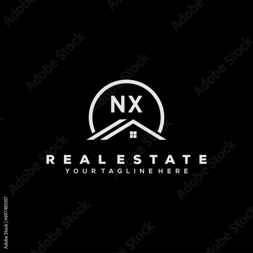 Initial Logo Real Estate Elements Stock Vector