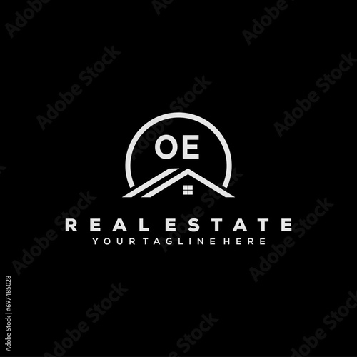 Initial Logo Real Estate Elements Stock Vector