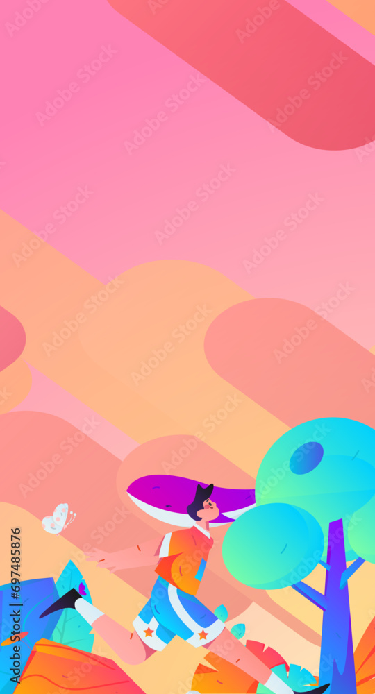 People exercising healthy running vector internet operation illustration
People exercising healthy running vector internet operation illustration