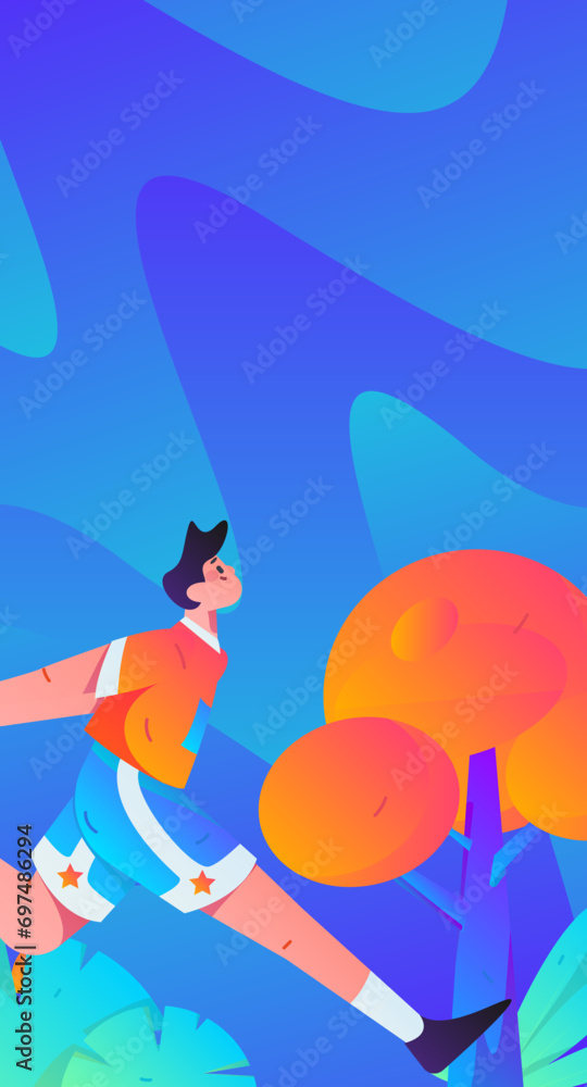 People exercising healthy running vector internet operation illustration
People exercising healthy running vector internet operation illustration