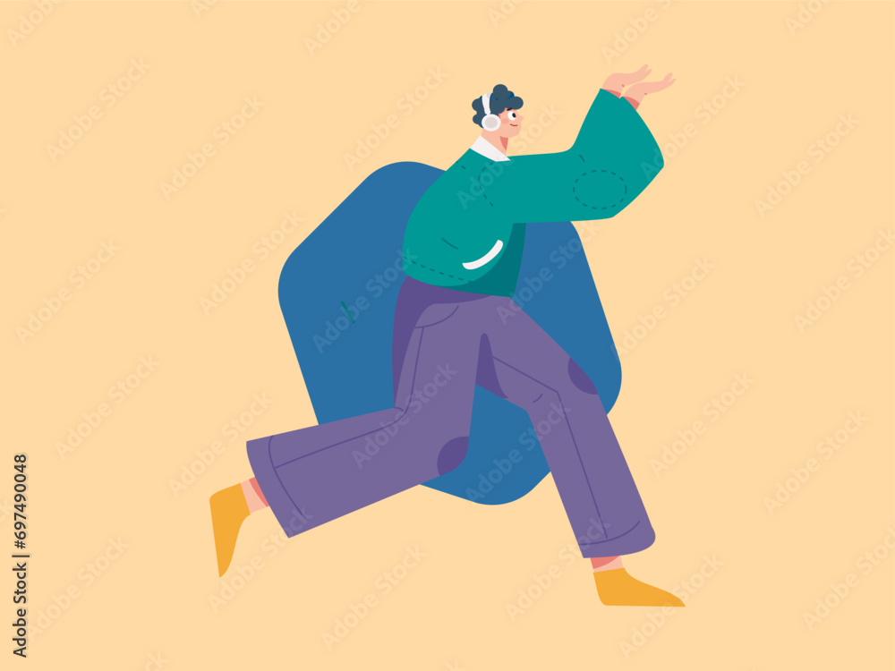 People exercising healthy running vector internet operation illustration
People exercising healthy running vector internet operation illustration