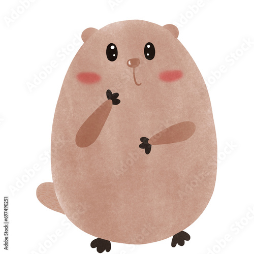 brown groundhog toy