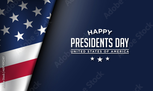 Presidents Day Background Design. photo