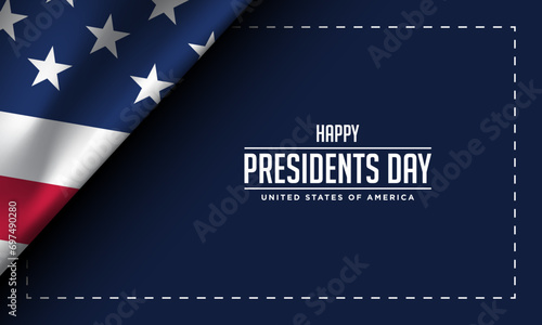 Presidents Day Background Design.