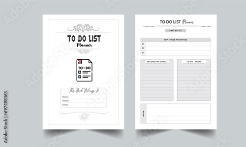 Todo List Planner. Daily Gratitude Monthly & Yearly Undated Planner. Journal. Printable Gratitude Journal. Planner Bundle Design. Printable Planner Set with cover page layout template