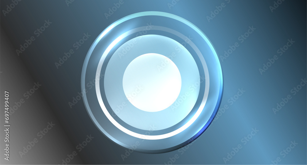Neon glass circle copyspace for your text or product presentation geometric background. Vector illustration For Wallpaper, Banner, Background, Card, Book Illustration, landing page Neon glass circle copyspace for your text or product presentation geometric background. Vector illustration For Wallpaper, Banner, Background, Card, Book Illustration, landing page