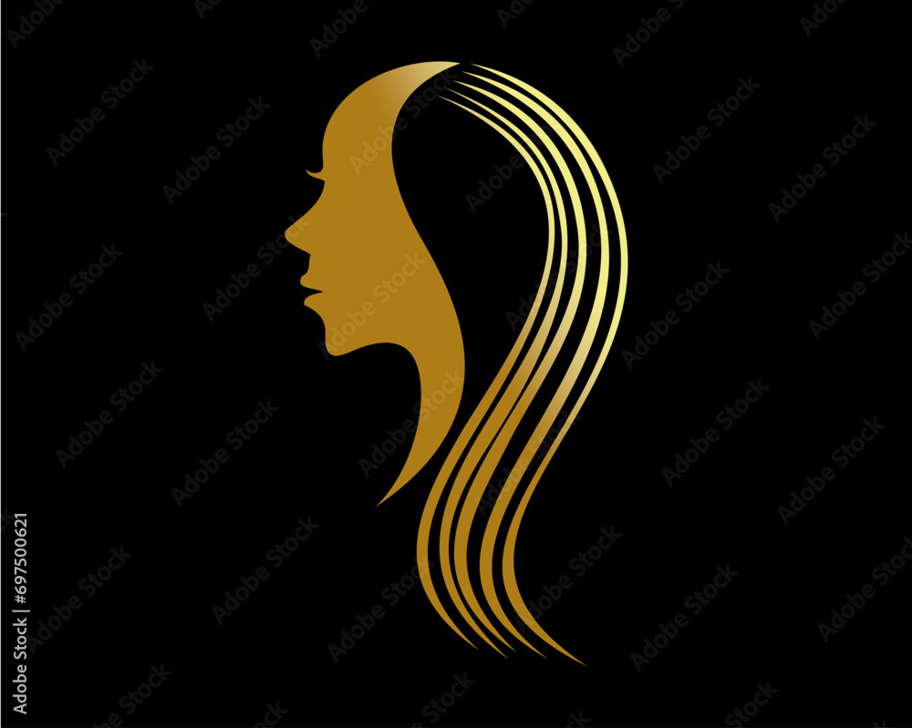 golden silhouette of a woman golden silhouette of a woman