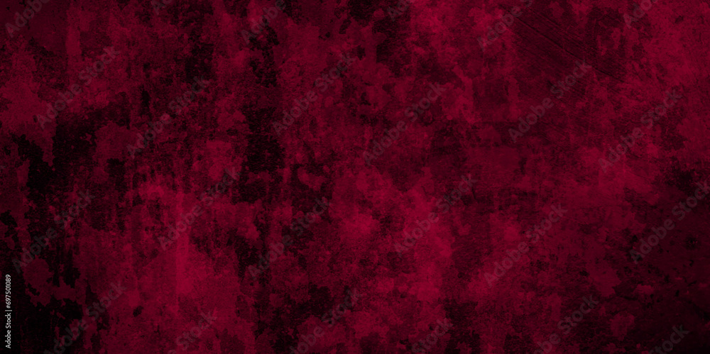 CrimsonRed background texture grunge wall rustic concept, wall cracks, vivid texture, paper texture Red rough texture.wall cracks. monochrome plaster. overlay distressed red black unique pattern