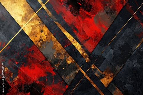 Abstract red gold background 