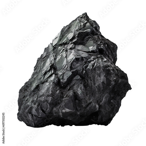 black rock isolated on transparent background Remove png, Clipping Path, pen tool