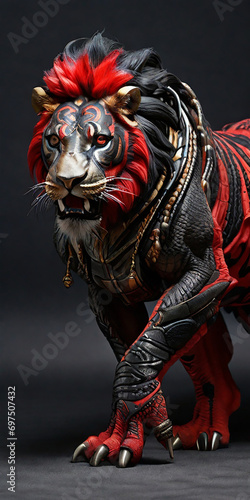 lion in red © Peshawar