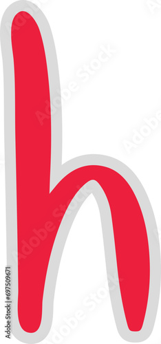 kids letter alphabet lowercase h