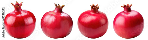 Pomegranates isolated on a transparent background. PNG