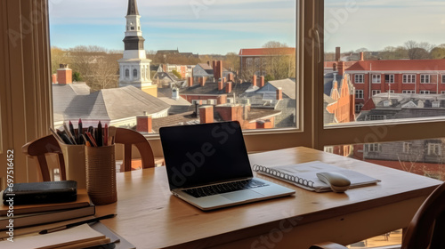 Old Town Desk: Home Workspace with a View