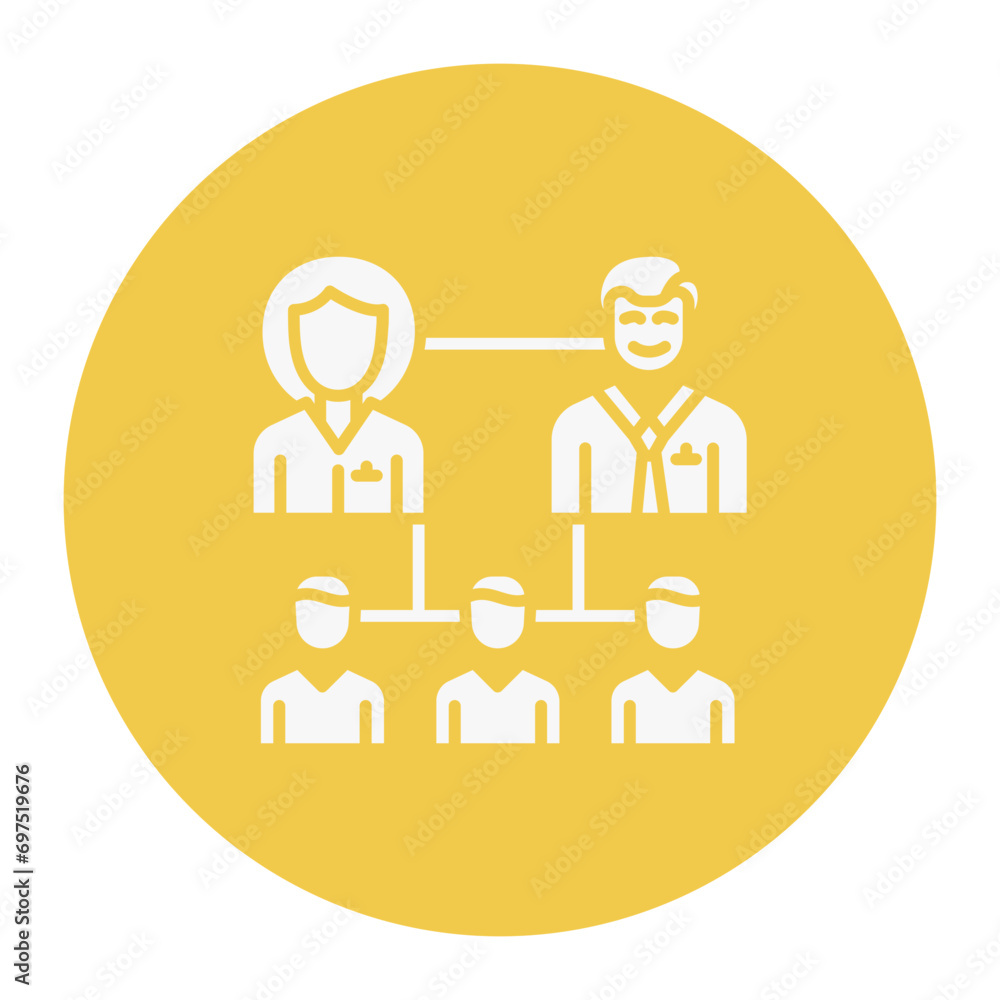 Employee Hierarchy Icon Employee Hierarchy Icon