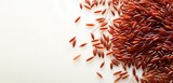 red rice on white background. generative AI