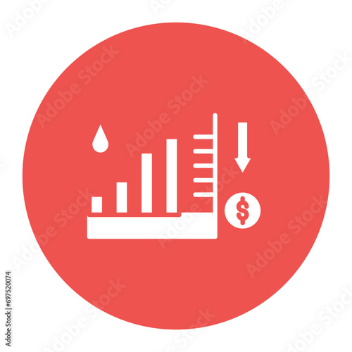 Oil Price Decrease Icon