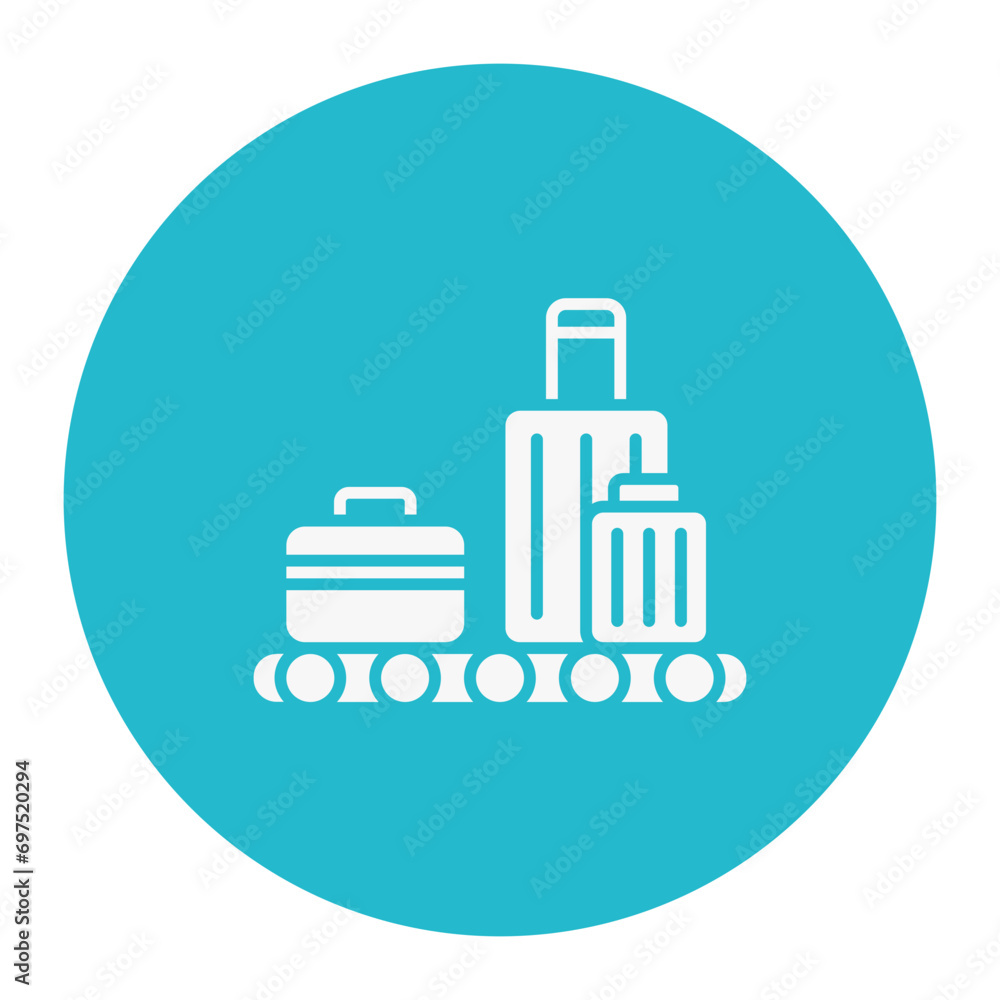 Luggage Conveyor Icon Luggage Conveyor Icon