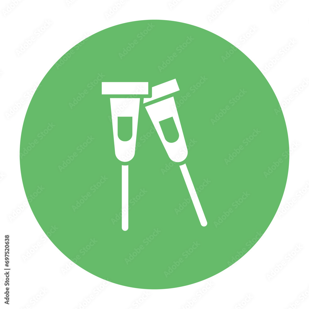 Crutches Icon Crutches Icon