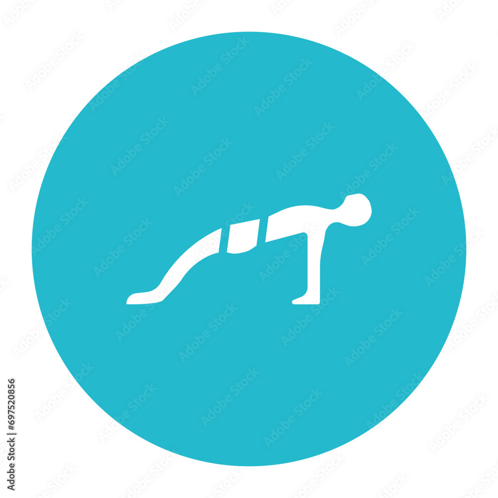 Upward Plank Pose Icon Upward Plank Pose Icon