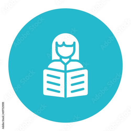 Woman Reading Icon
