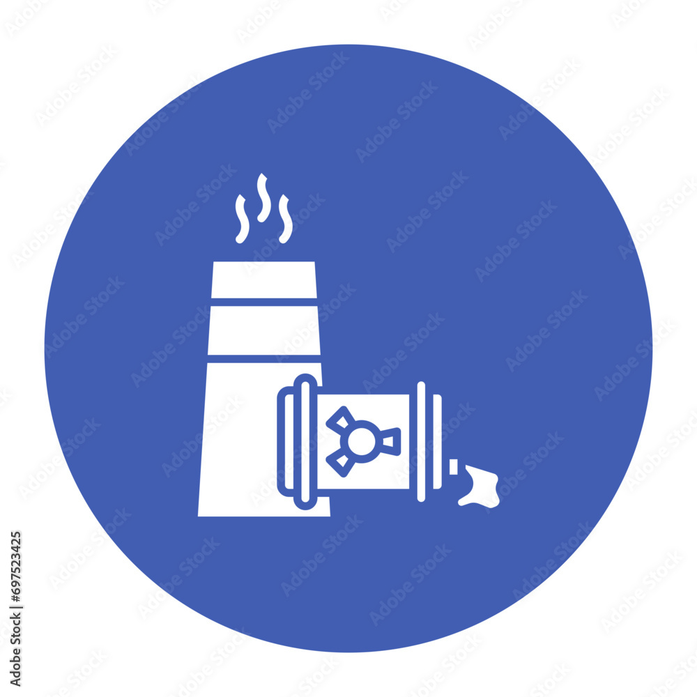 Fototapeta premium Nuclear Pollution Icon