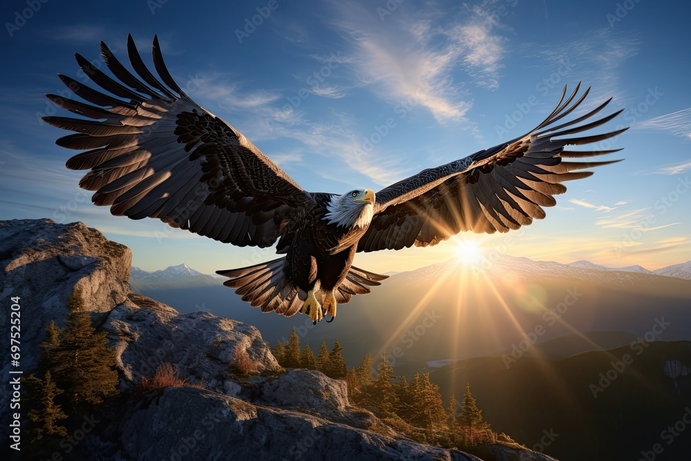 Obraz premium eagle in flight