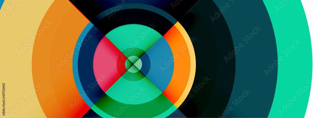 Circle trendy minimal geometric abstract background. Vector Illustration For Wallpaper, Banner, Background, Card, Book Illustration, landing page Circle trendy minimal geometric abstract background. Vector Illustration For Wallpaper, Banner, Background, Card, Book Illustration, landing page