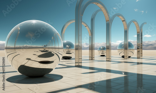 Wallpaper Mural Glass art sculpture in plain land Torontodigital.ca