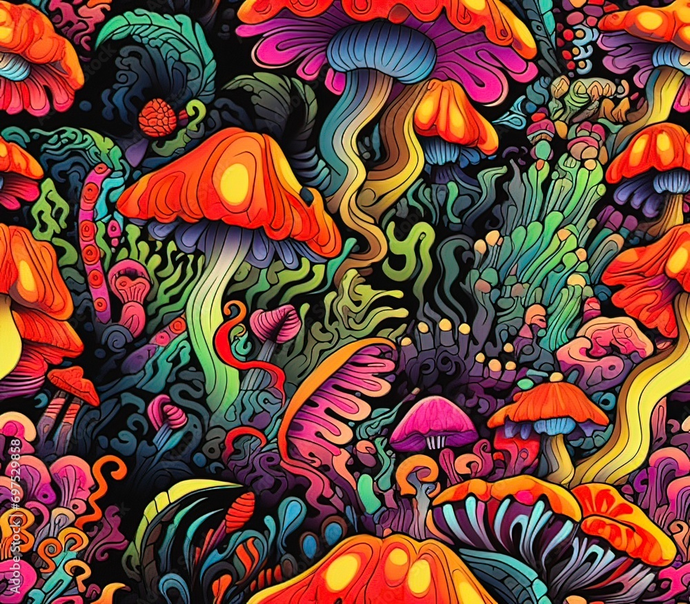 Psychedelic Seamless Pattern