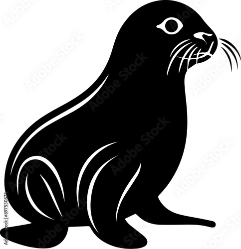 Harbor seal Flat Icon photo