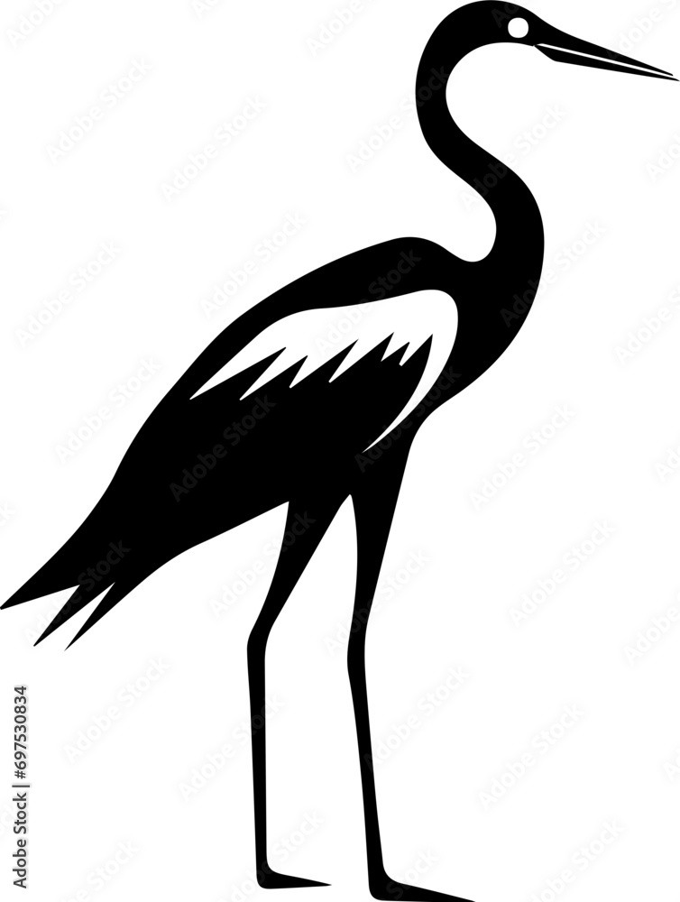 Obraz premium Heron Flat Icon