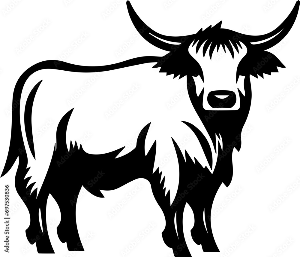 Highland cattle Flat Icon Highland cattle Flat Icon
