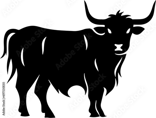 Highland cattle Flat Icon