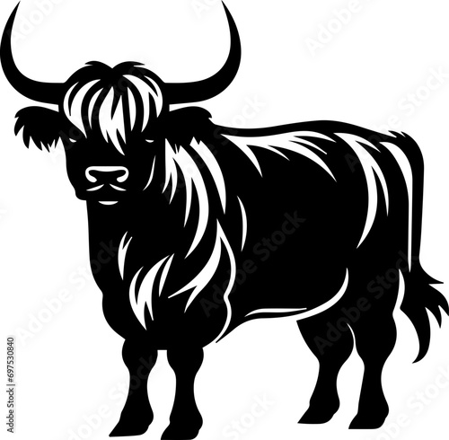 Highland cattle Flat Icon