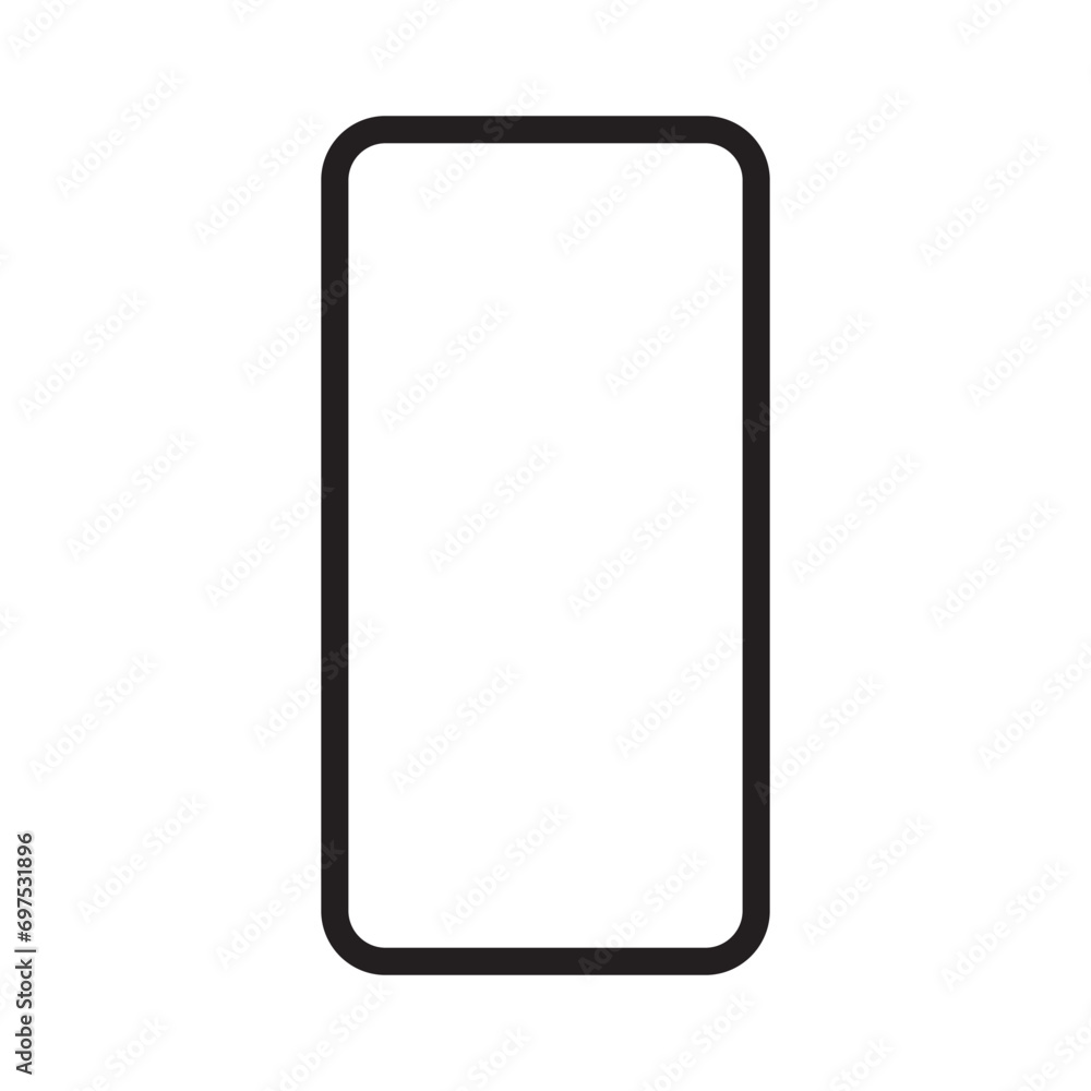 Phone outline icon on the white background. Vector design template. eps 10 Phone outline icon on the white background. Vector design template. eps 10