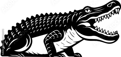 Nile crocodile Flat Icon