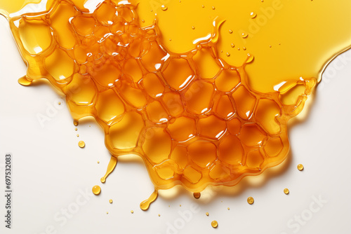 Wallpaper Mural Close-up of honey on white background Torontodigital.ca