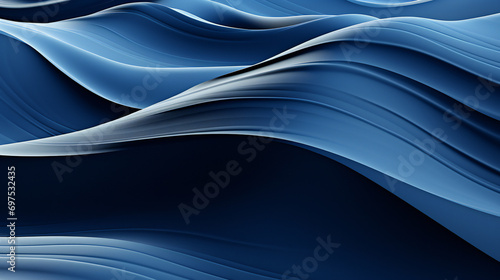 Blue Abstraction: A Modern Digital Design with Flowing Waves and Dynamic Energy