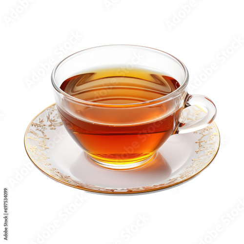 cup of tea isolated on white or transparent background
