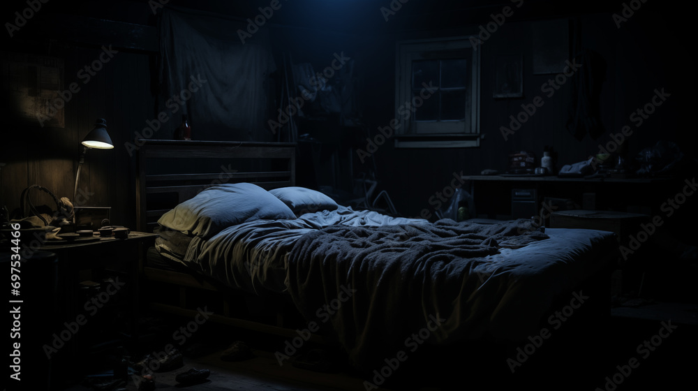 custom made wallpaper toronto digitalinterior of a Dark bedroom