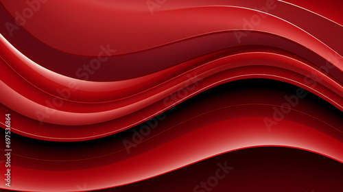 Red Wave Design: Abstract Modern Background with Creative Patterns and Elegant Gradient Effects