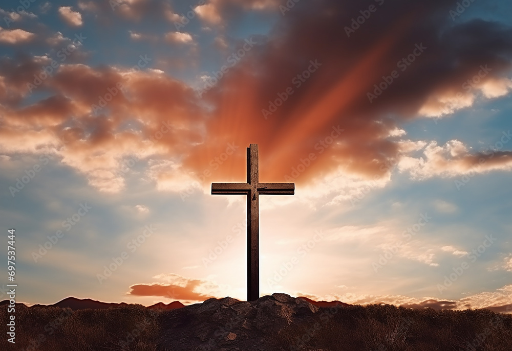 Lent season cross background Lent season cross background