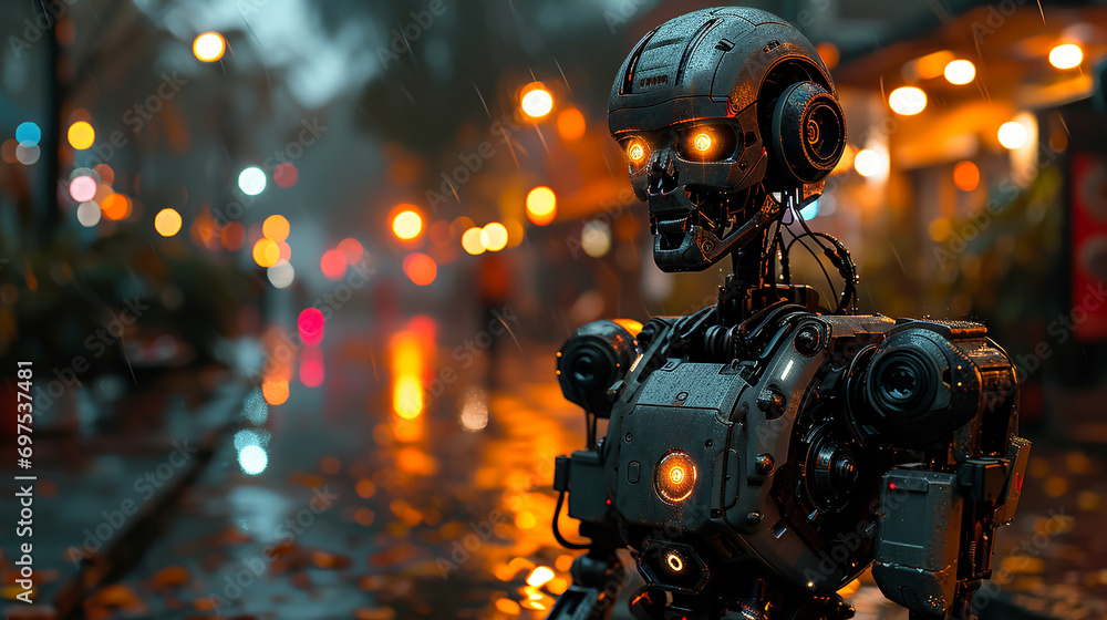 Depicts tangible robots interacting scane natural