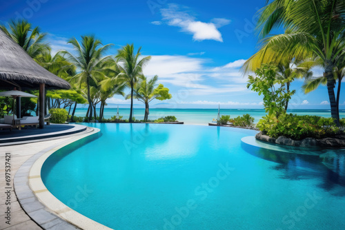 tropical resort pool © KirKam