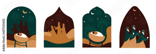 Happy Epiphany Day: Creative Vector Illustration of the Christian Festival