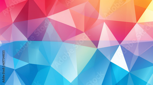 Colorful Geometric Pattern  Abstract Mosaic of Triangles and Polygons for Modern Business Design