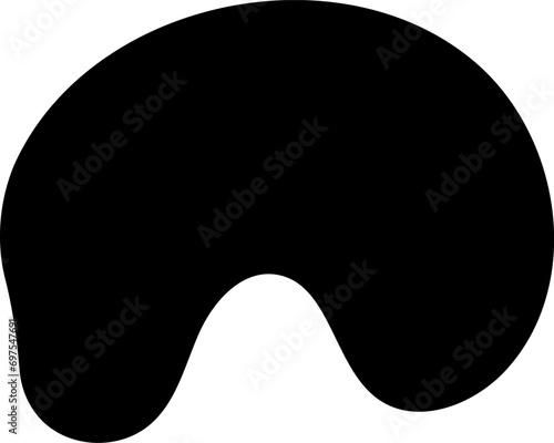 Pattern spot shape. Random ink blob geometric round pattern. Vector