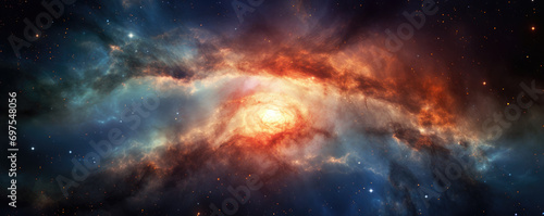 Amazing photo of a beautiful galaxy deep in space